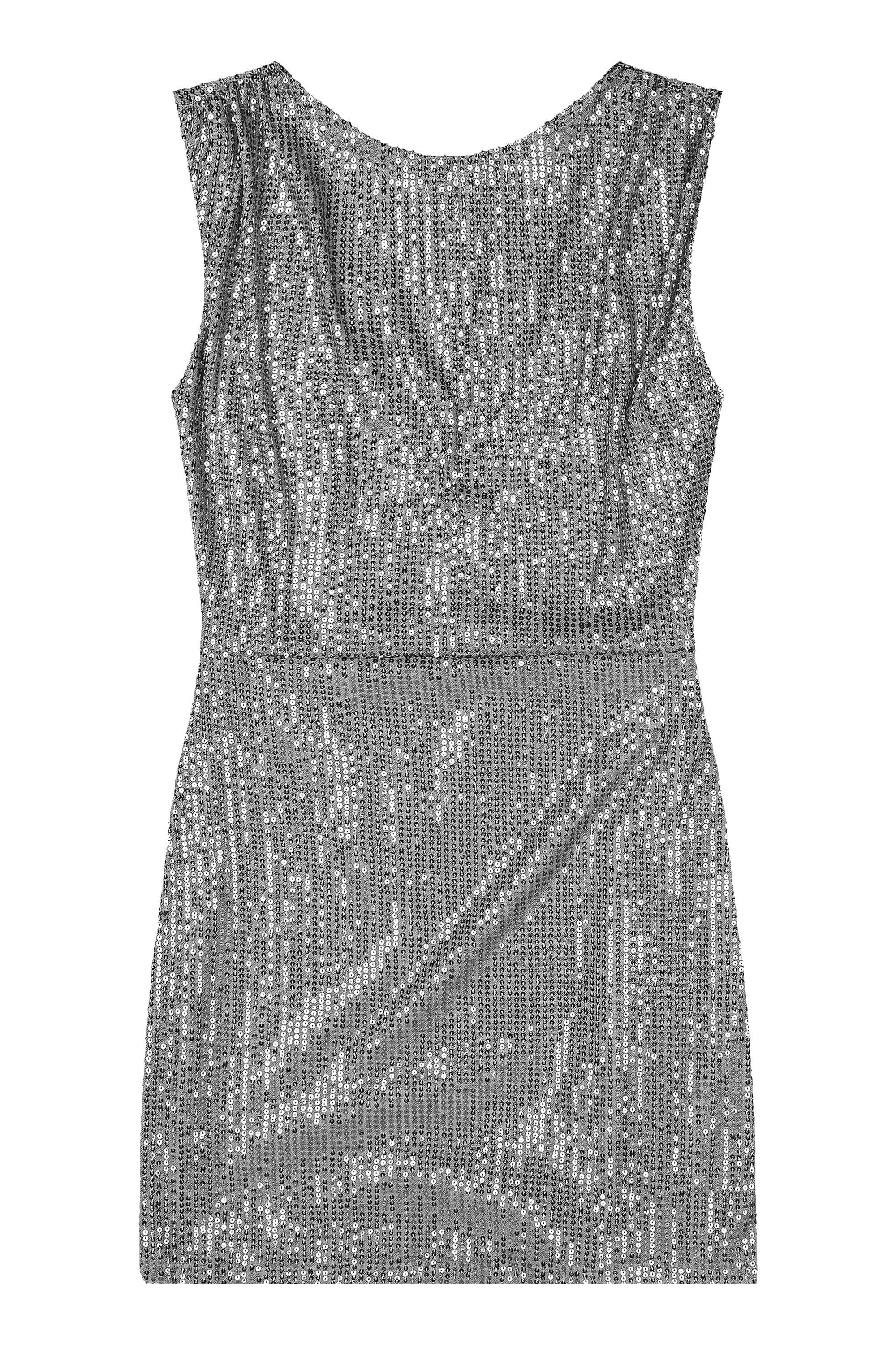 Vestido Juvenil Brilhante em Paetê (Cinza) Gloss - Imagem 14